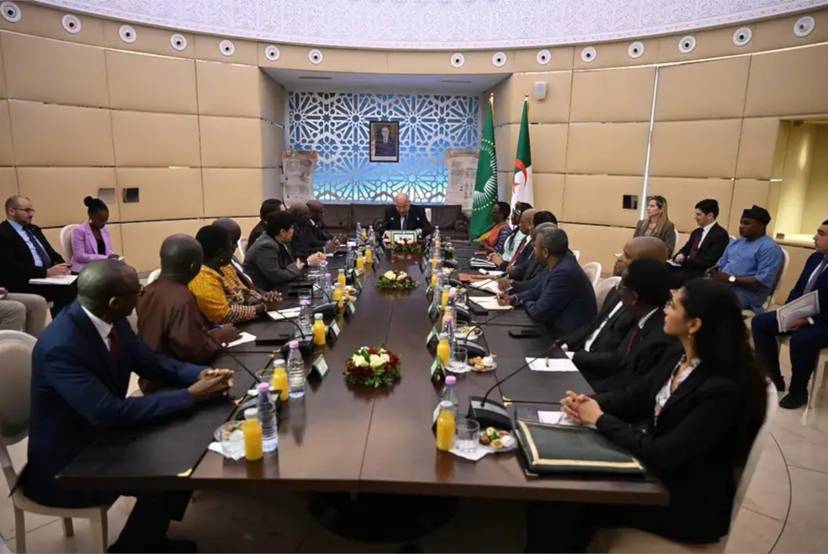 Mr. Attaf Receives a Delegation of the African Union Peace and Security Council