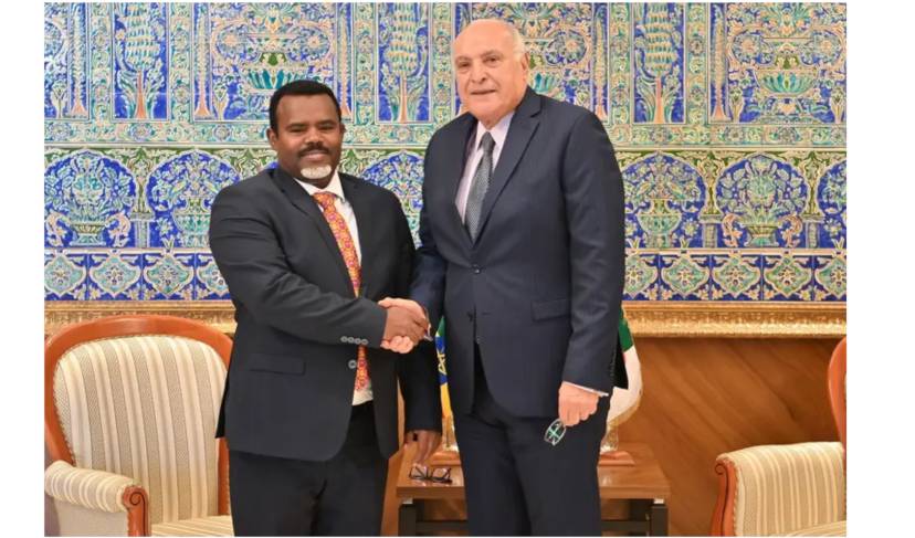 Mr. Attaf Receives the Ambassador of the Federal Republic of Ethiopia
