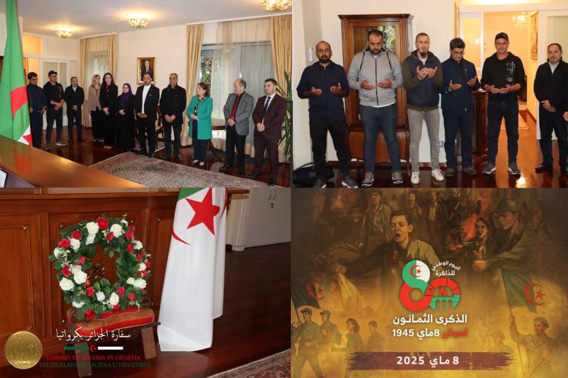 The Embassy Commemorates the 80th Anniversary of the May 8, 1945 Massacres with Members of the National Community