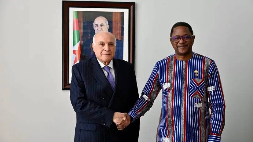 Mr. Attaf holds talks with the Minister of Foreign Affairs, Regional Cooperation and Burkinabè Abroad of Burkina Faso.