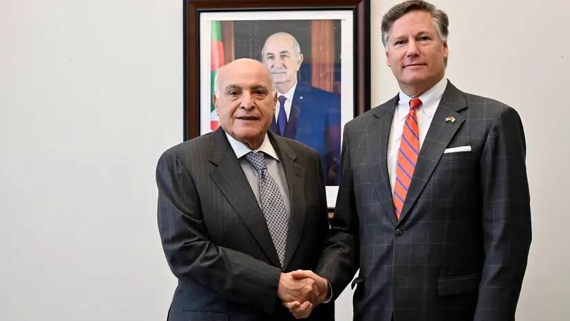 Mr. Attaf Holds a Working Session with the U.S. Deputy Secretary of State